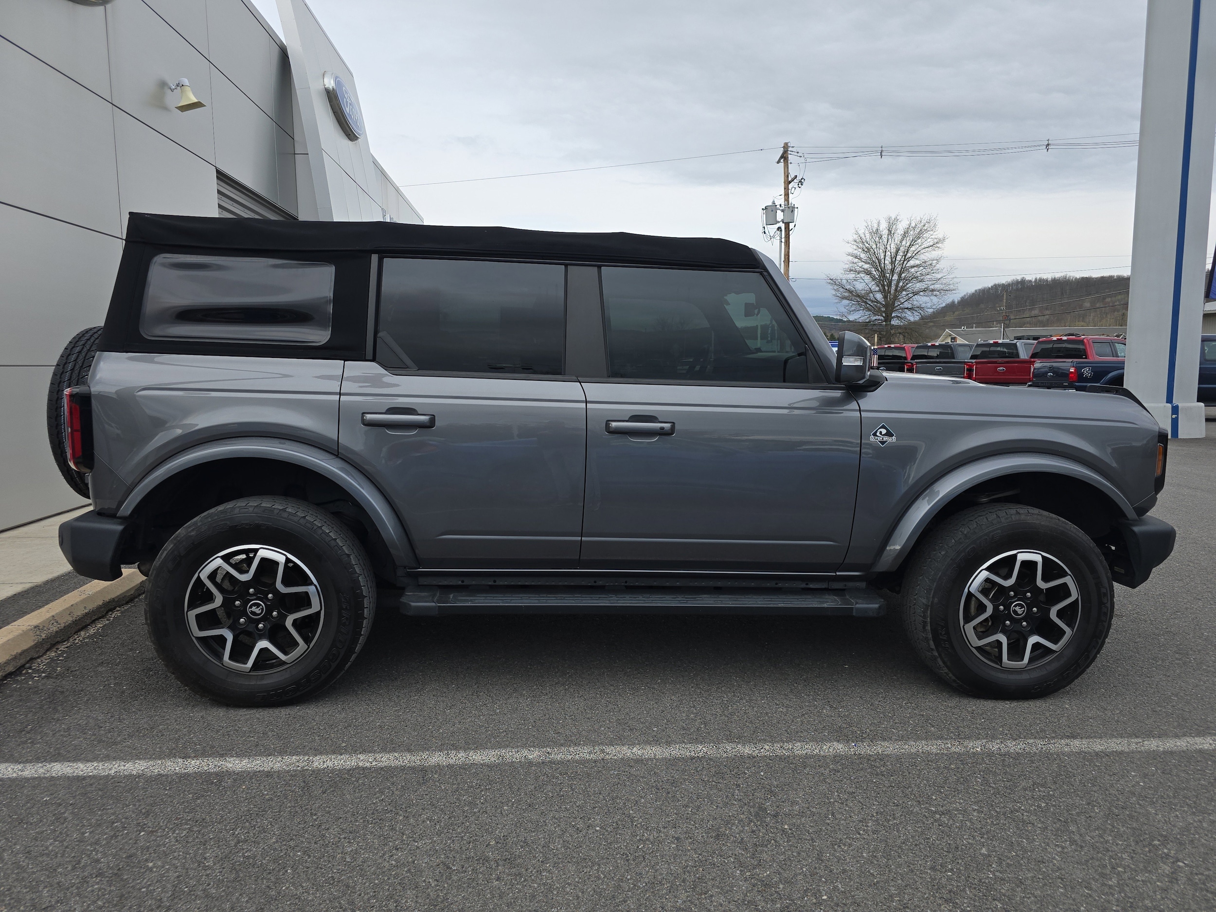 Used 2022 Ford Bronco 4-Door Outer Banks with VIN 1FMDE5BH5NLB27167 for sale in Mansfield, PA