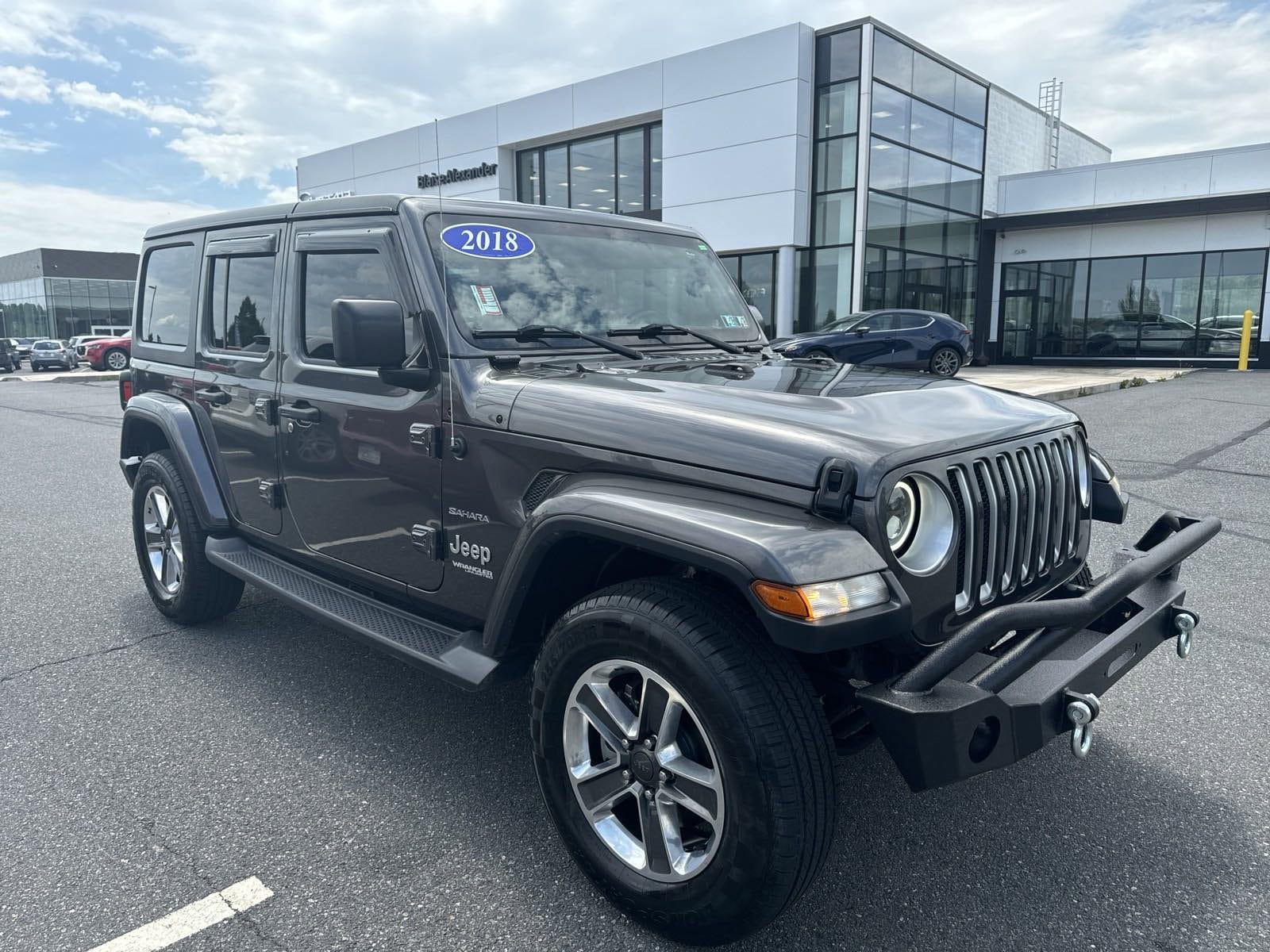 Used 2018 Jeep All-New Wrangler Unlimited Sahara with VIN 1C4HJXEG9JW155918 for sale in Wilkes-Barre, PA