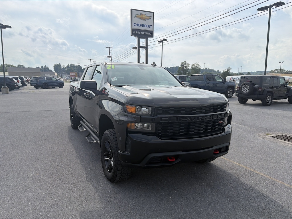 Used 2021 Chevrolet Silverado 1500 Custom Trail Boss Truck Crew Cab