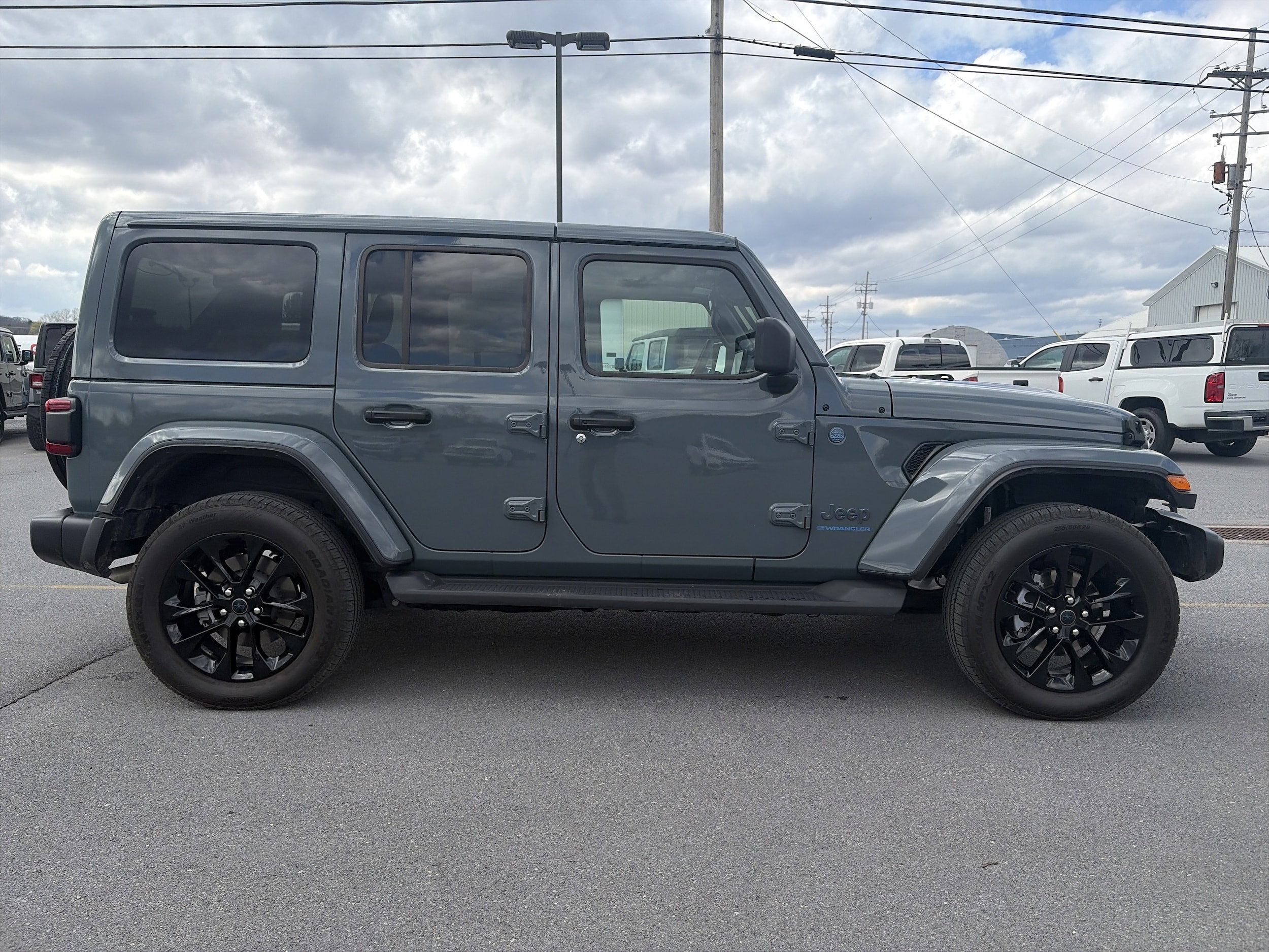 Used 2025 Jeep Wrangler 4xe Sahara 4XE with VIN 1C4RJXP63SW583655 for sale in Montoursville, PA