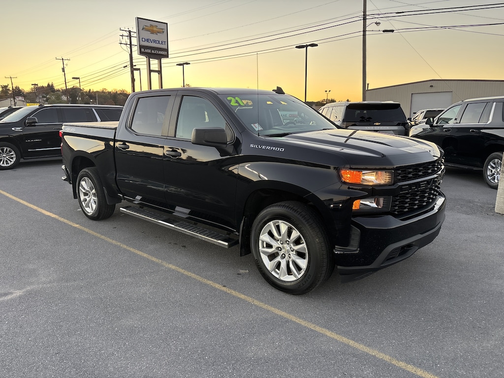 Used 2021 Chevrolet Silverado 1500 Custom Truck Crew Cab