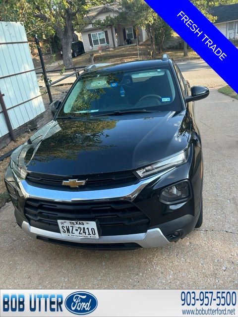Certified 2021 Chevrolet Trailblazer LT with VIN KL79MPSL8MB002744 for sale in Denison, TX