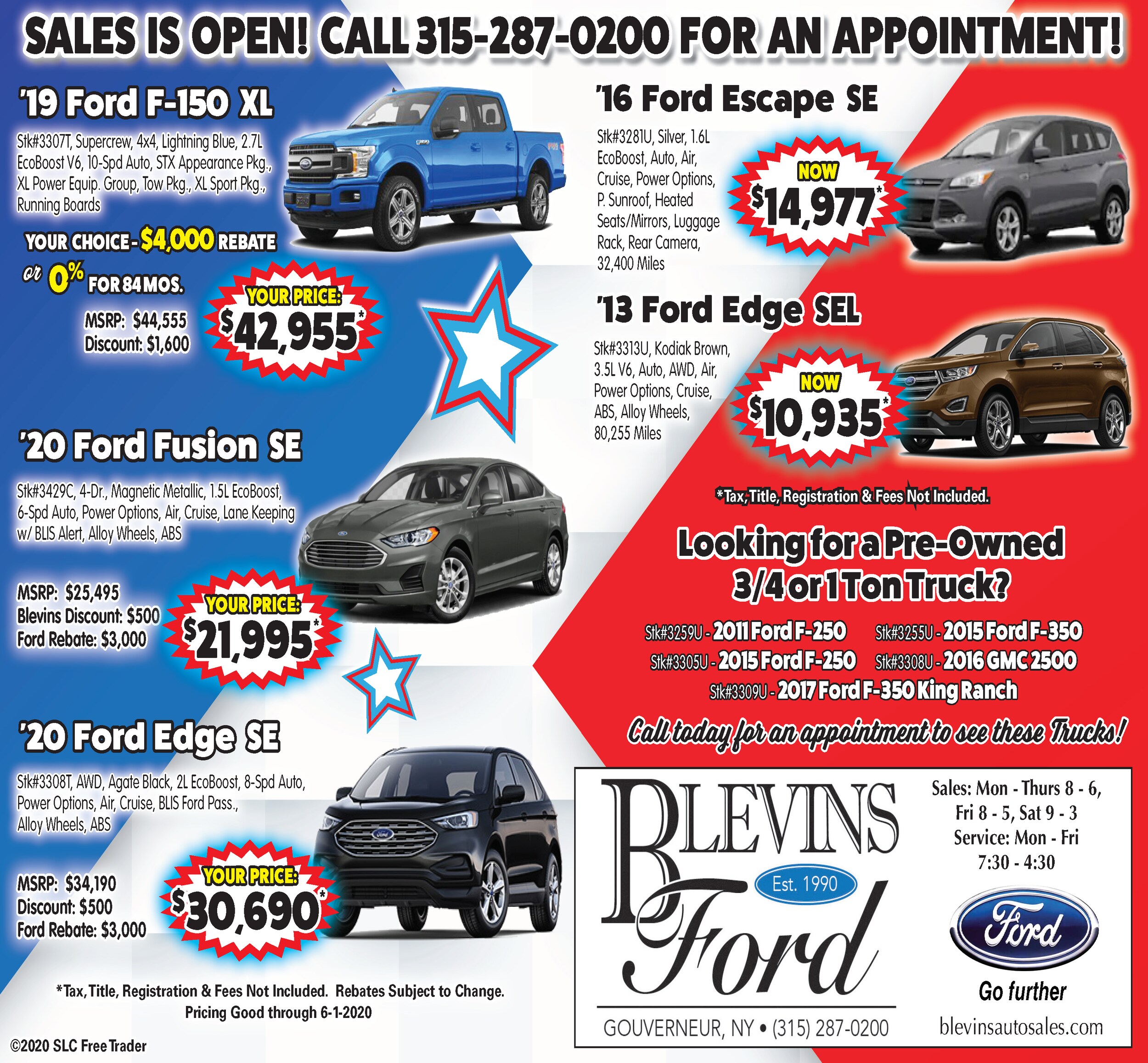 Used Vehicle Specials Blevins Ford