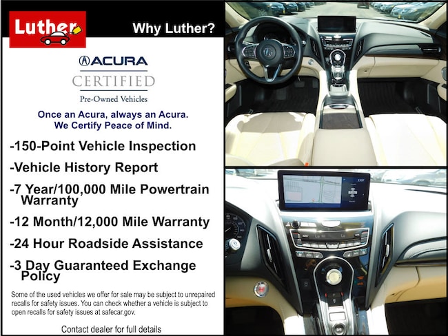 Acura Roadside Assistance >> Used 2019 Acura Rdx For Sale At Luther Automotive Vin Acura Roadside Assistance >> Used 2019 Acura Rdx For Sale At Luther Automotive Vin