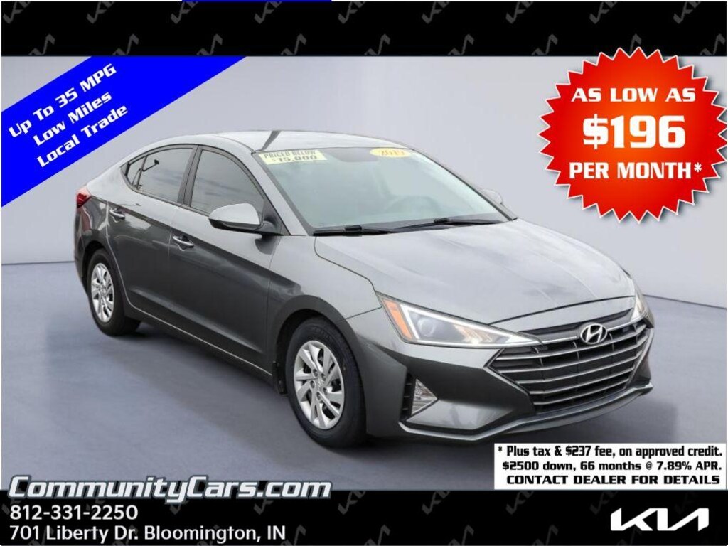 Used 2019 Hyundai Elantra SE Sedan