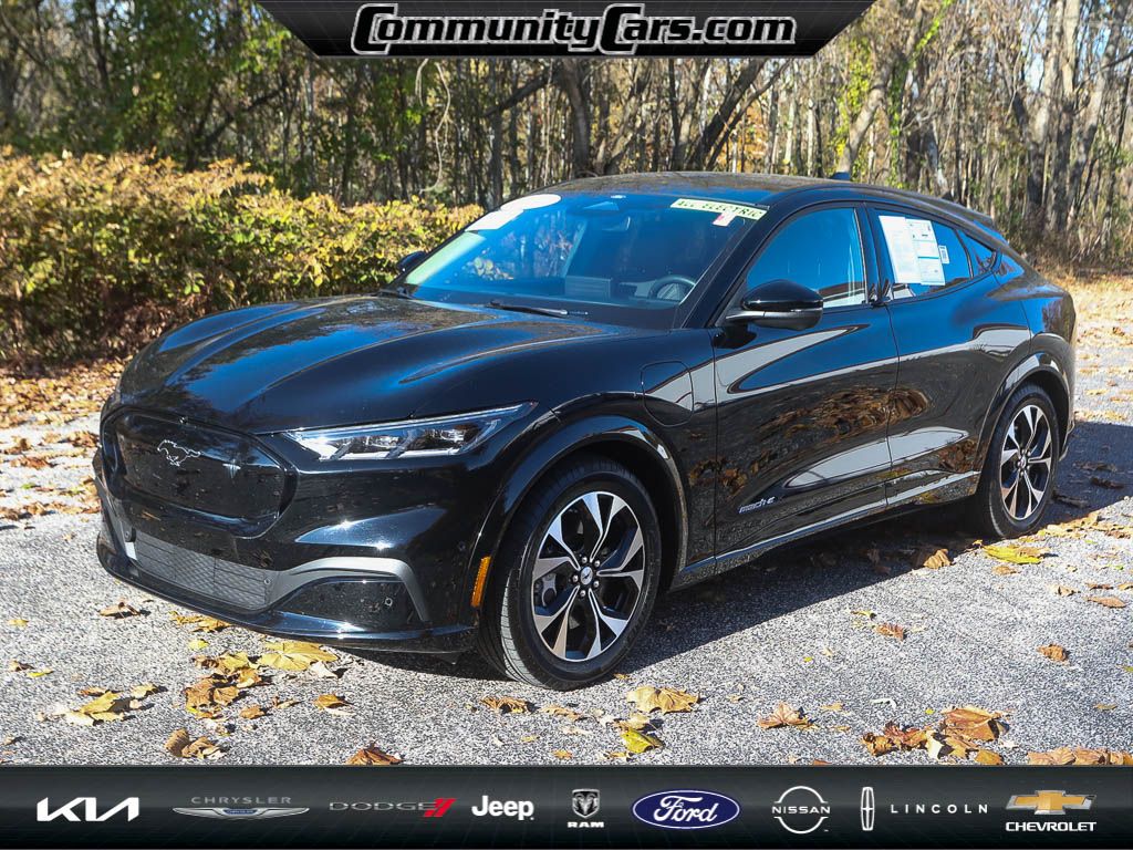 Used 2021 Ford Mustang Mach-E Premium RWD with VIN 3FMTK3R72MMA45366 for sale in Bloomington, IN