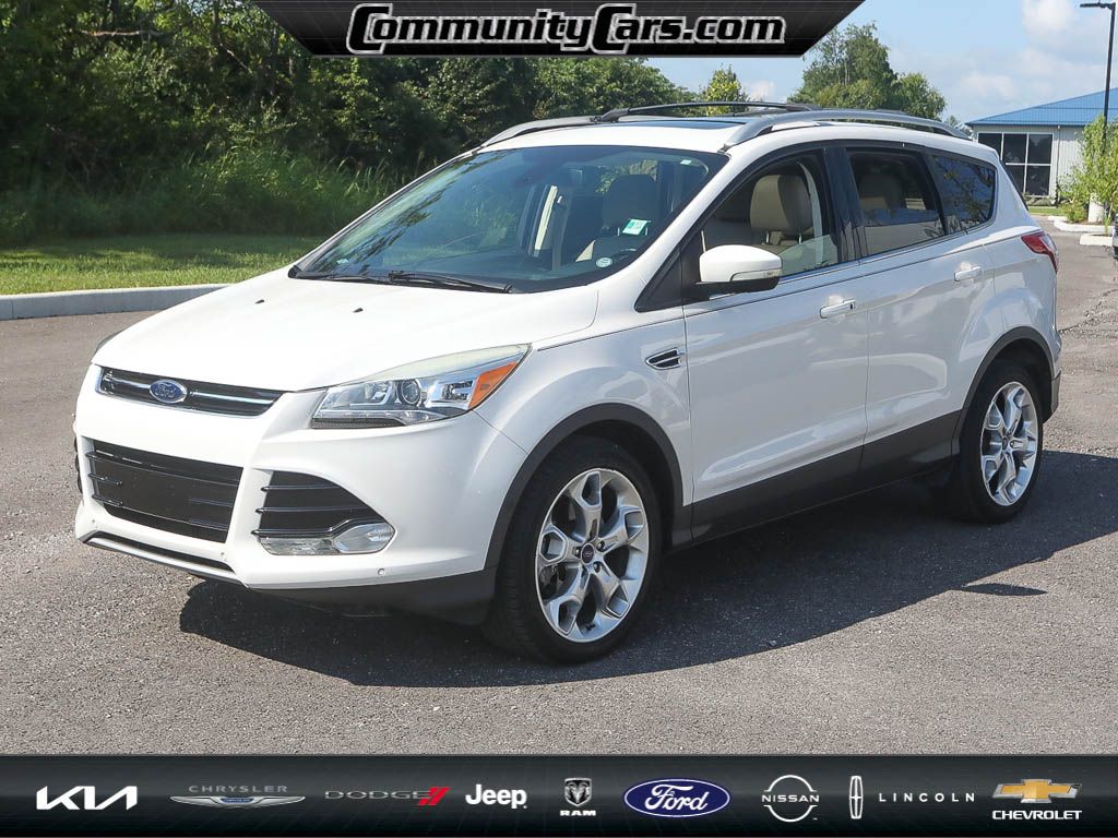 Used 2015 Ford Escape Titanium with VIN 1FMCU9J95FUB28556 for sale in Bloomington, IN