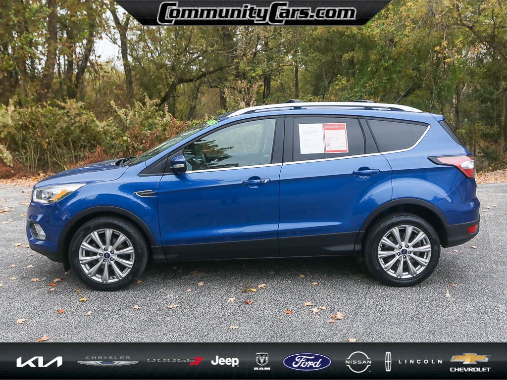 Used 2017 Ford Escape Titanium with VIN 1FMCU0JD5HUB59616 for sale in Bloomington, IN