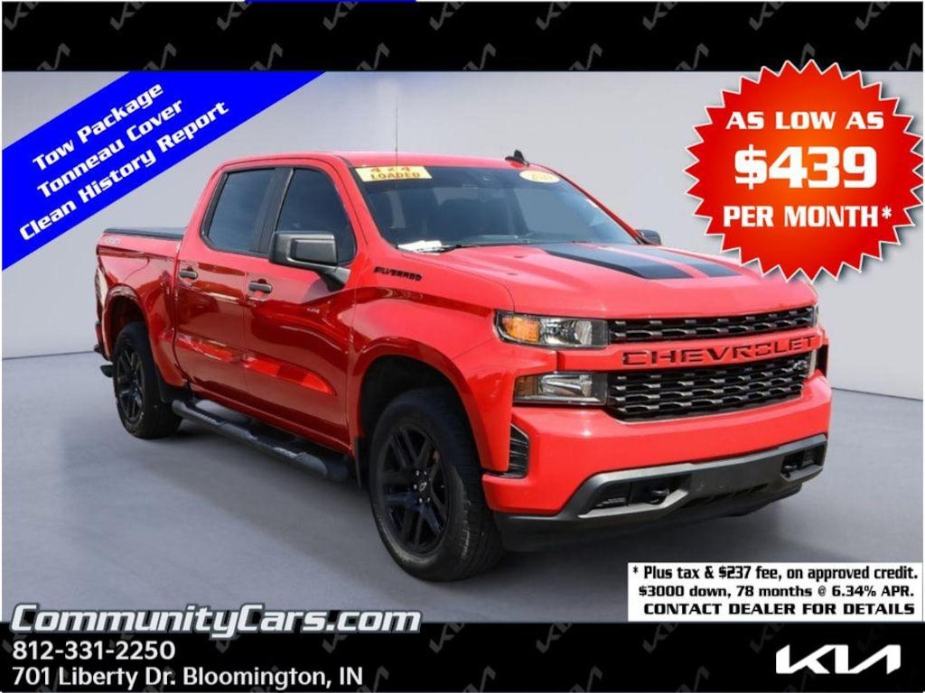 Used 2021 Chevrolet Silverado Custom Crew Cab