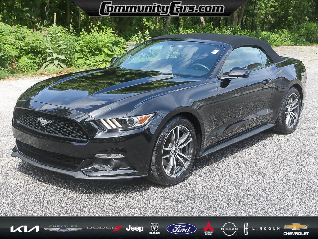 Used 2017 Ford Mustang EcoBoost Premium with VIN 1FATP8UH9H5358323 for sale in Bloomington, IN