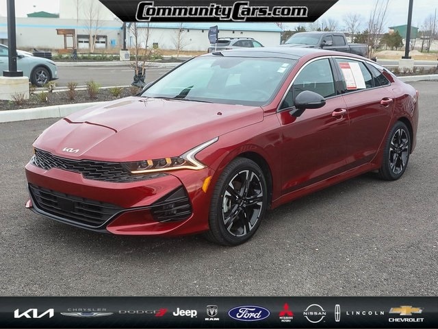 Certified 2022 Kia K5 GT-Line with VIN 5XXG64J25NG130561 for sale in Bloomington, IN