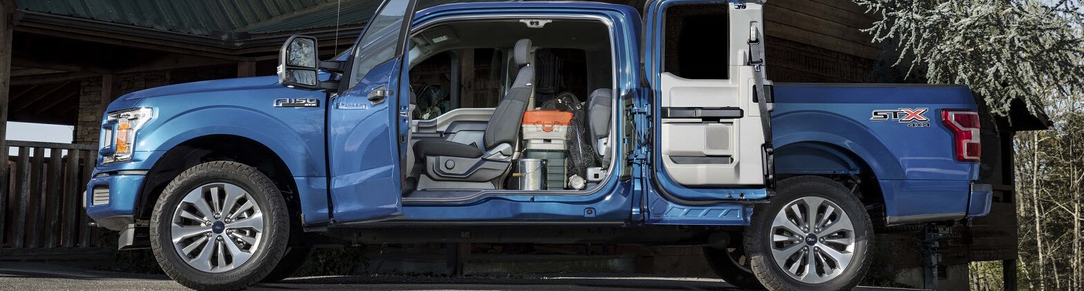 Ford F-150 Doors Open