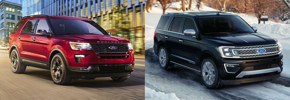 2018 Ford Explorer vs. Ford Expedition SUV Comparison 2018 Ford Explorer vs. Ford Expedition SUV Comparison