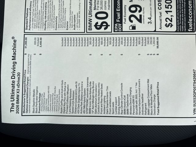 2026 BMW X3 30 - Photo 27