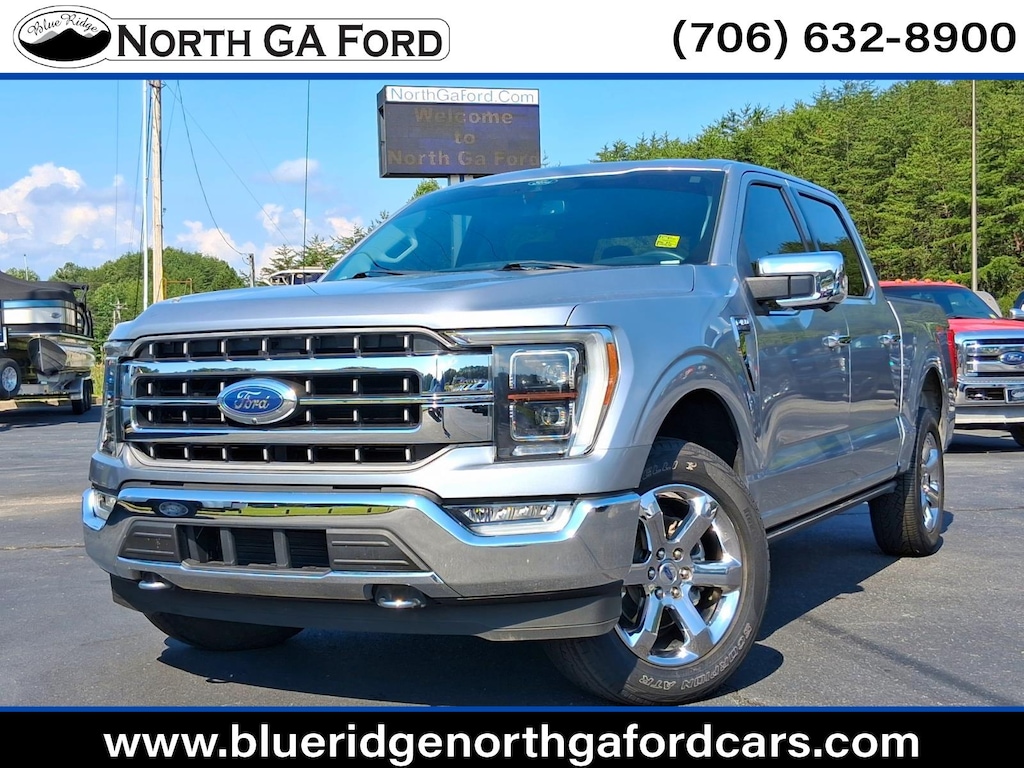 Used 2021 Ford F-150 LARIAT 4WD SuperCrew 5.5 Box w/3.5L EcoBoost Crew Cab Pickup