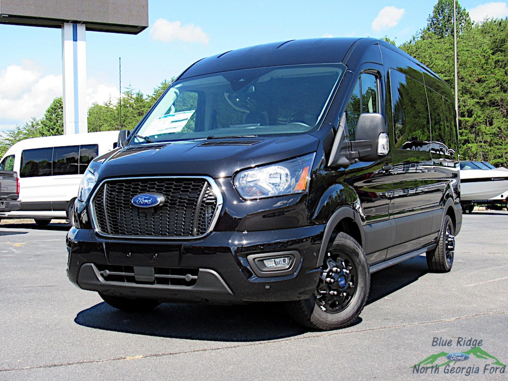 New 2025 Ford Transit Passenger Wagon T-350 148 Med Roof XLT AWD 15 Passenger Full-size Passenger Van