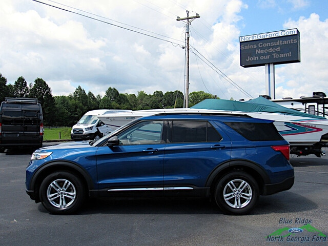 Used 2022 Ford Explorer XLT with VIN 1FMSK8DH1NGB52011 for sale in Mineral Bluff, GA