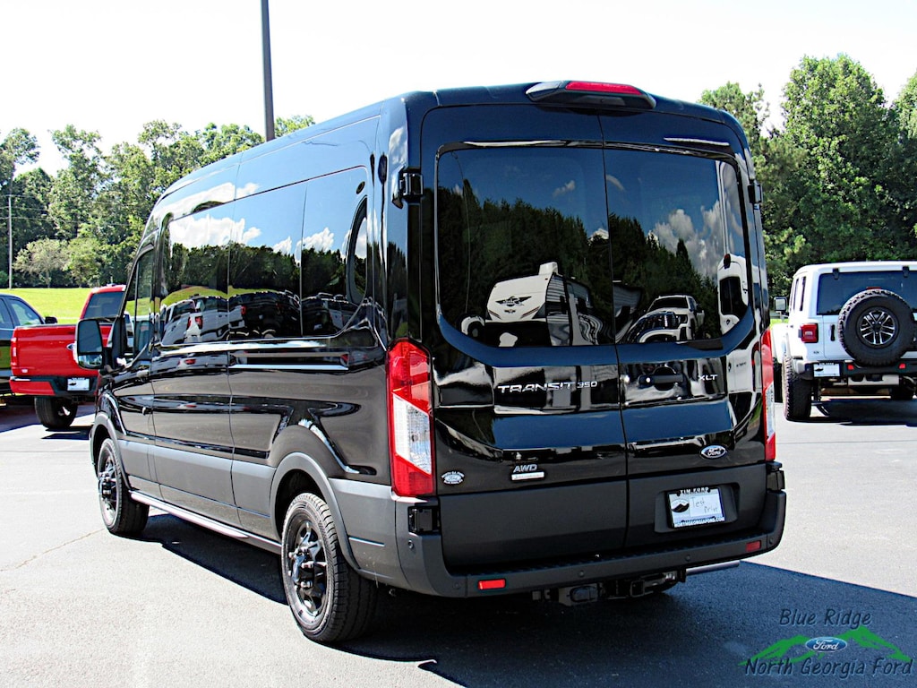 New 2025 Ford Transit Passenger Wagon T-350 148 Med Roof XLT AWD 15 Passenger Full-size Passenger Van