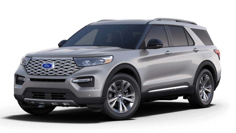 2020 Ford Explorer Platinum - iconic silver