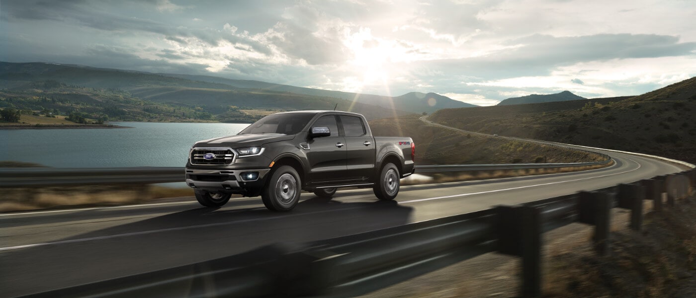 2021 Ford Ranger driving on the road