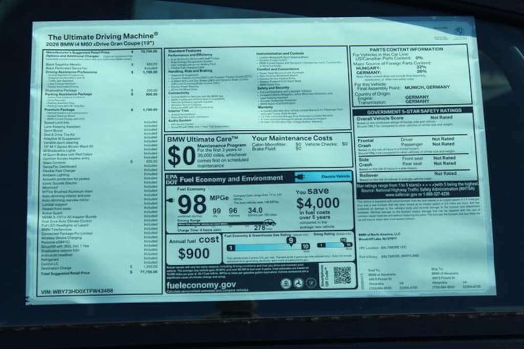 New 2026 BMW i4 Hatchback