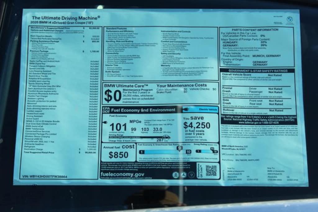 New 2026 BMW i4 xDrive40 Hatchback