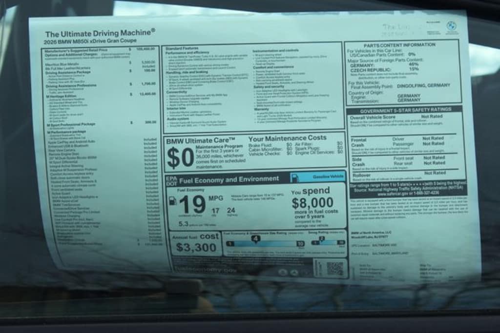 New 2026 BMW 8 Series M850i xDrive Gran Coupe Sedan