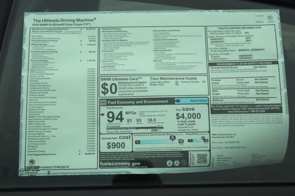 New 2026 BMW i4 xDrive40 Hatchback