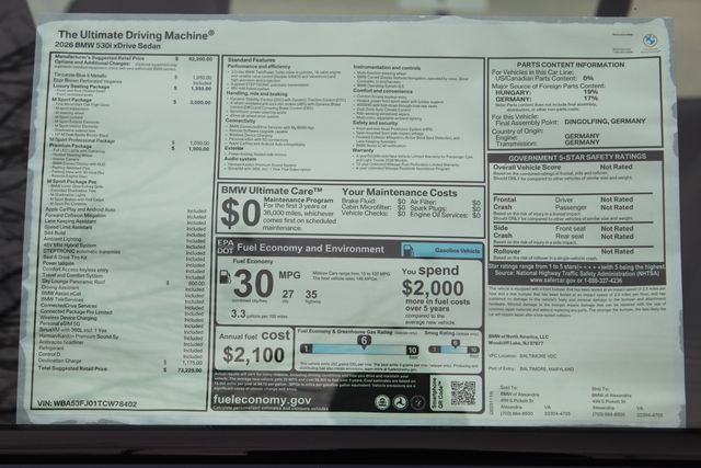 2026 Bmw 530i xDrive photo 2