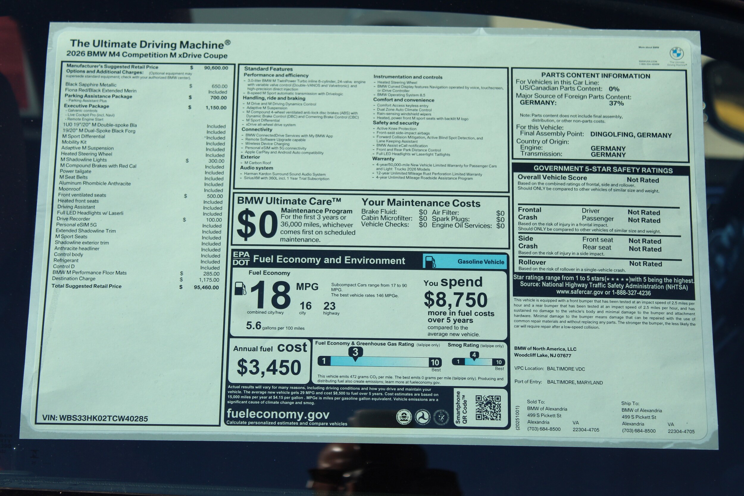 2026 Bmw M4 Competition xDrive photo 2