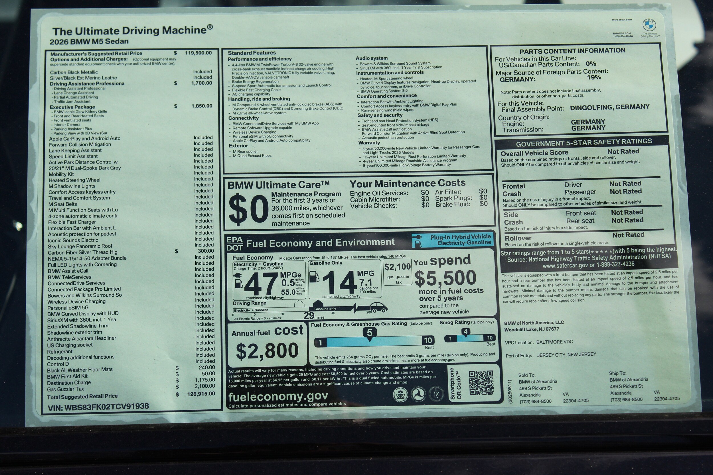 2026 Bmw M5 5 Sedan photo 2