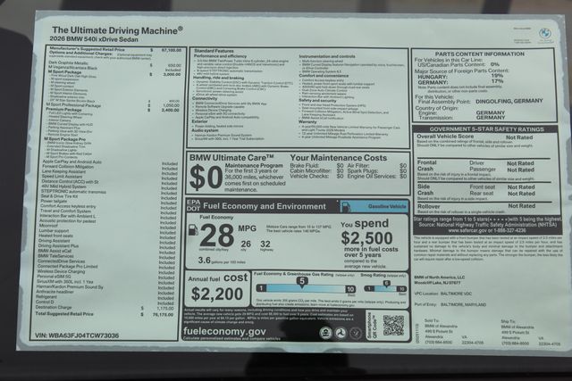 2026 Bmw 540i xDrive photo 2