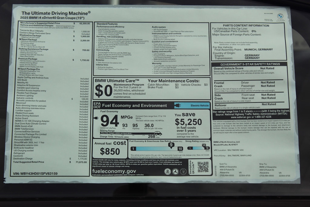 New 2025 BMW i4 xDrive40 Hatchback