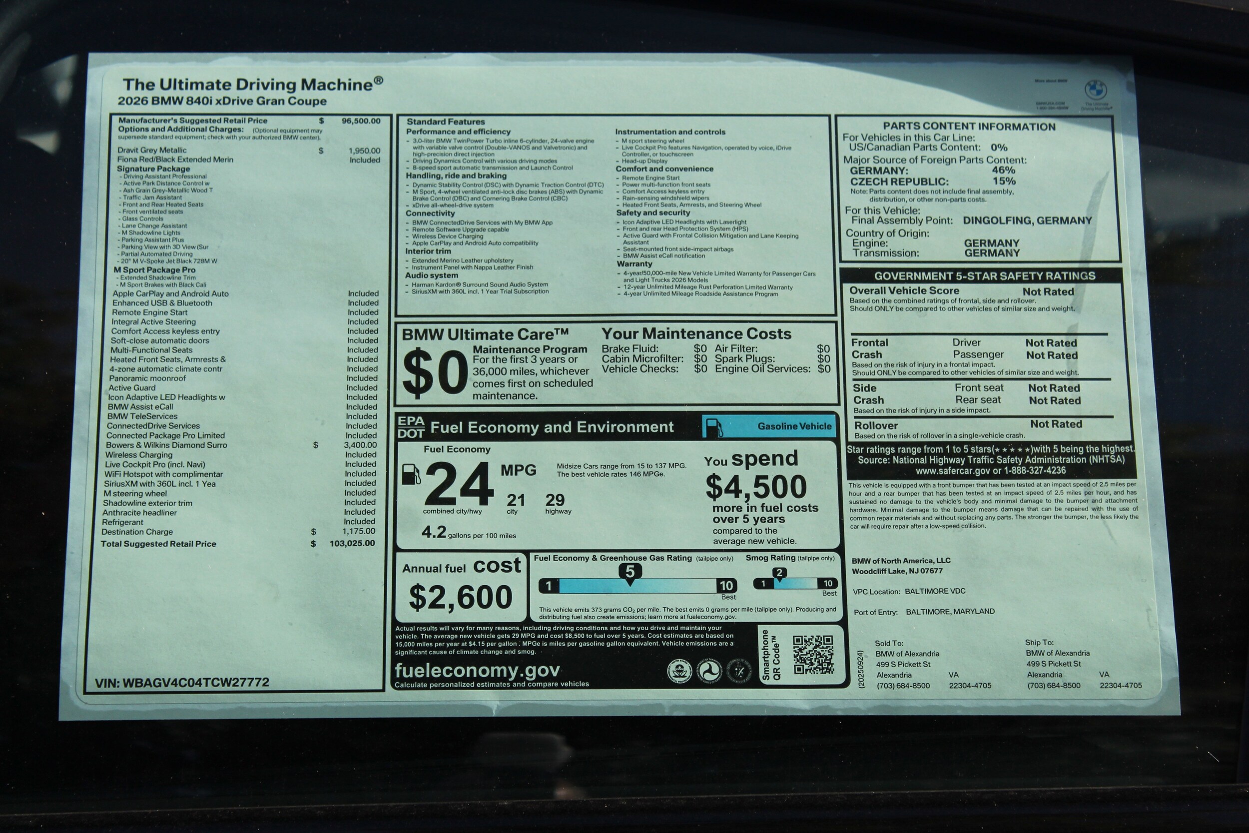 2026 Bmw 840i Gran Coupe photo 2