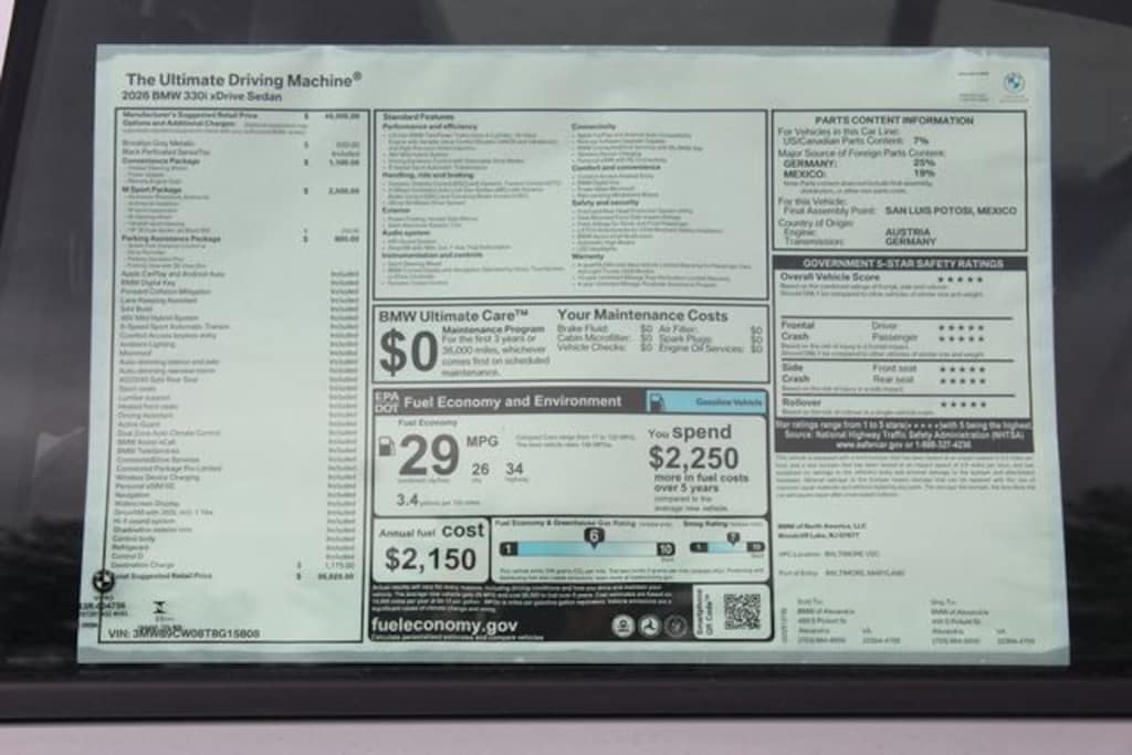 New 2026 BMW 3 Series 330i xDrive Sedan