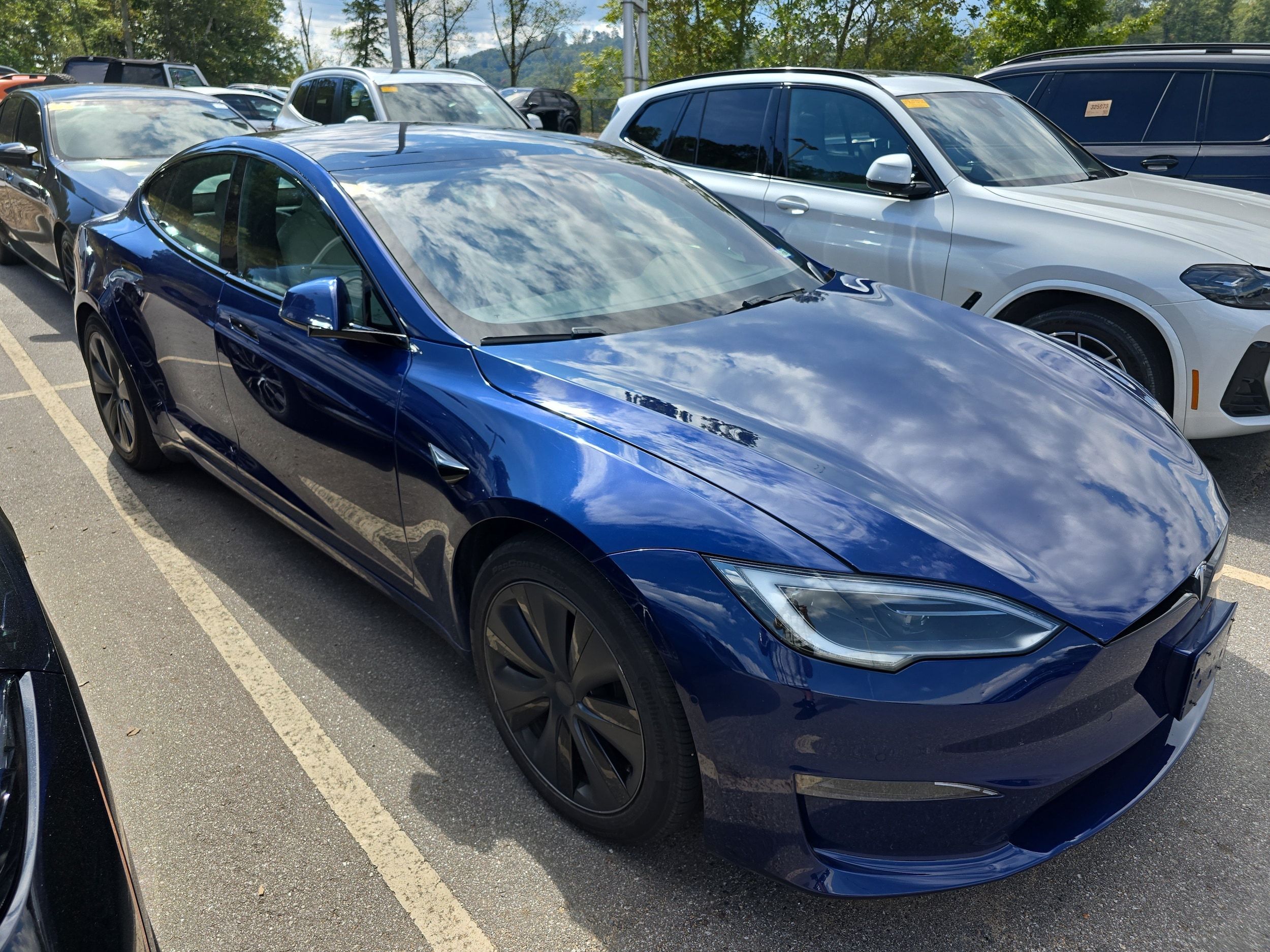 Deep Blue Metallic 2022 Tesla Model S Sedan All-Wheel Drive 1-Speed Automatic