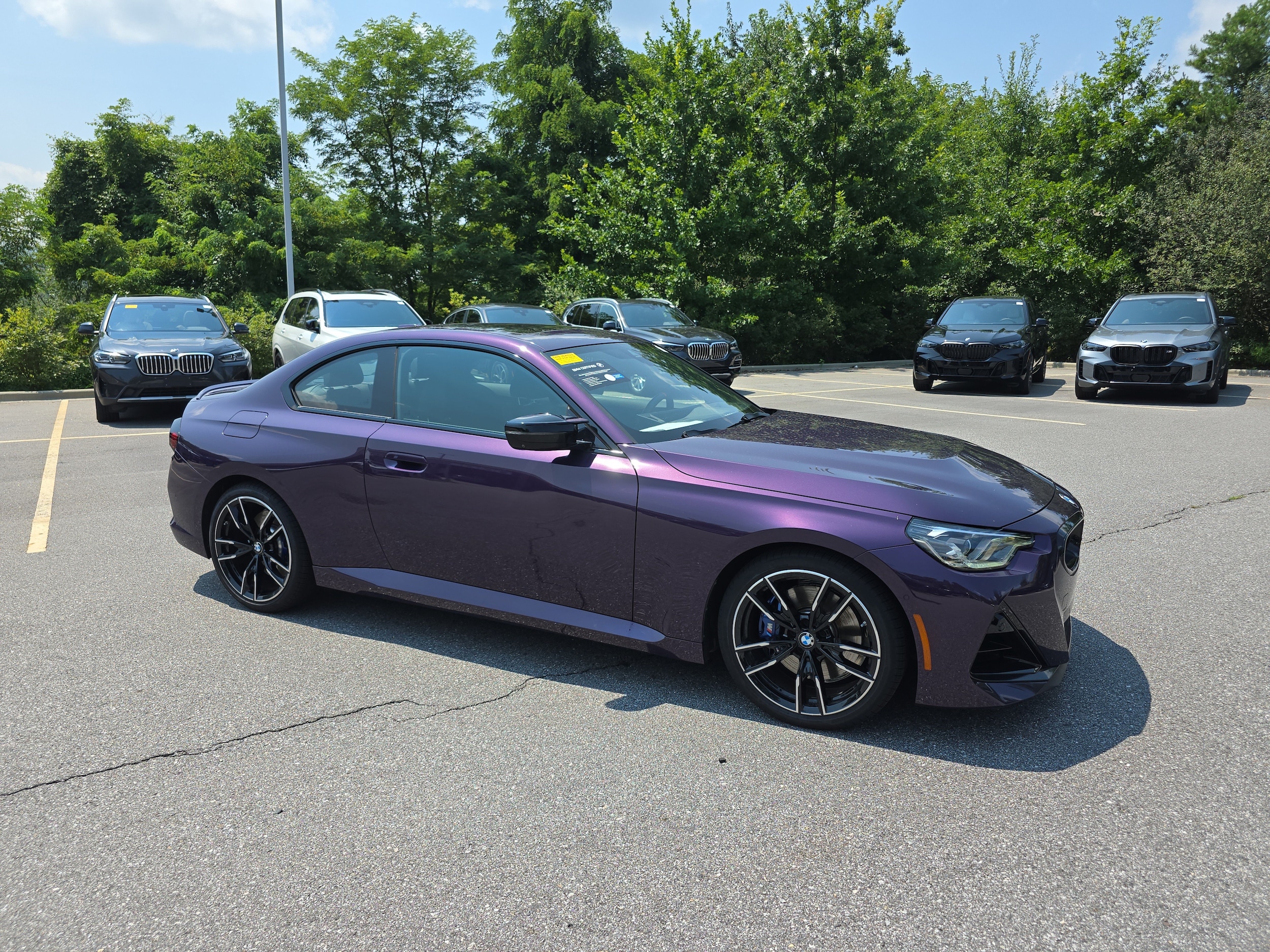 Thundernight Metallic 2025 BMW 2 Series Coupe Rear-Wheel Drive 8-Speed Automatic