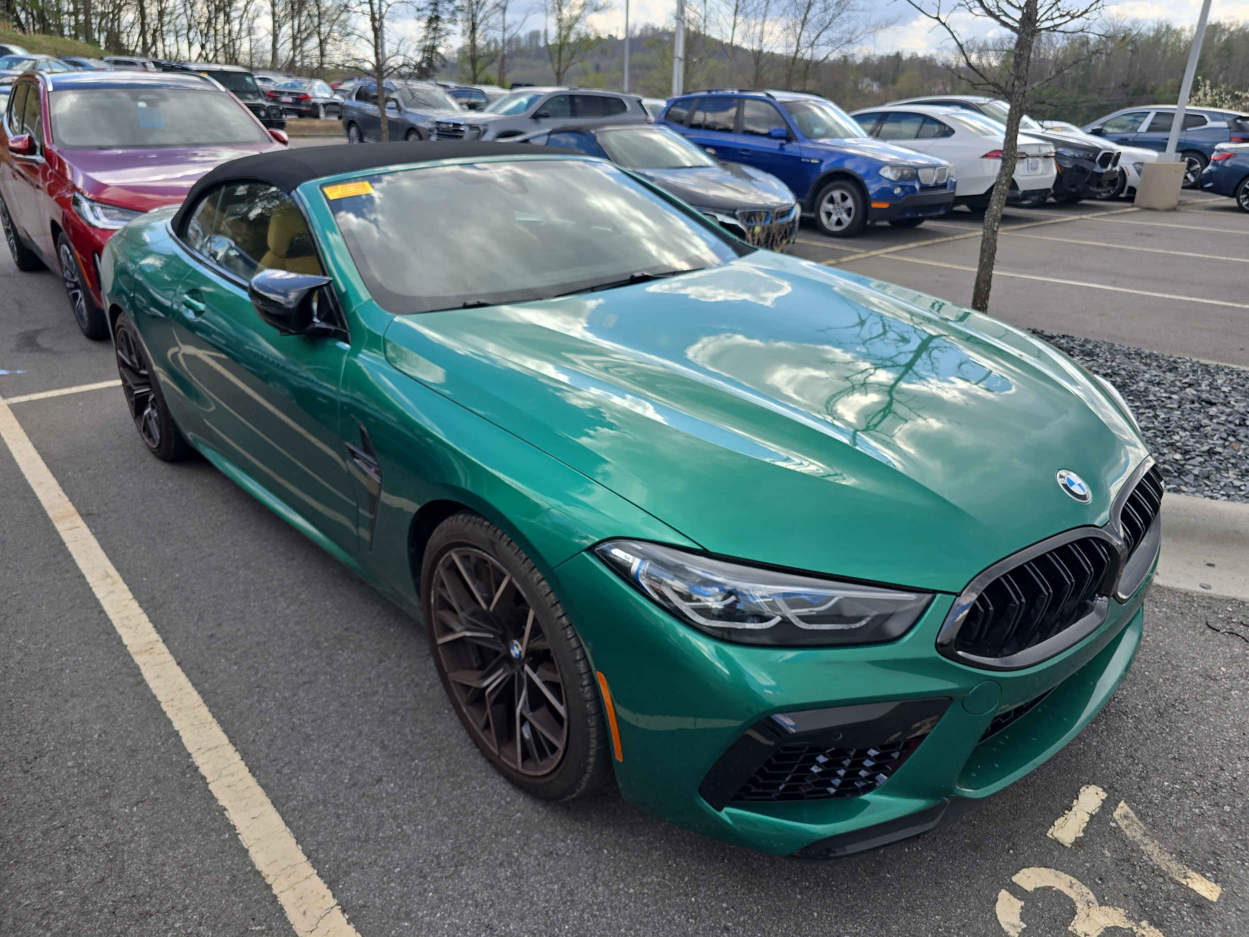 Isle of Man Green Metallic 2024 BMW M8 Competition Convertible AWD Convertible All-Wheel Drive 8-Speed Automatic