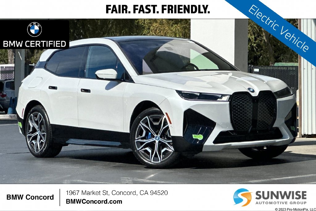 Certified 2024 BMW iX Base with VIN WB523CF05RCP15467 for sale in Concord, CA