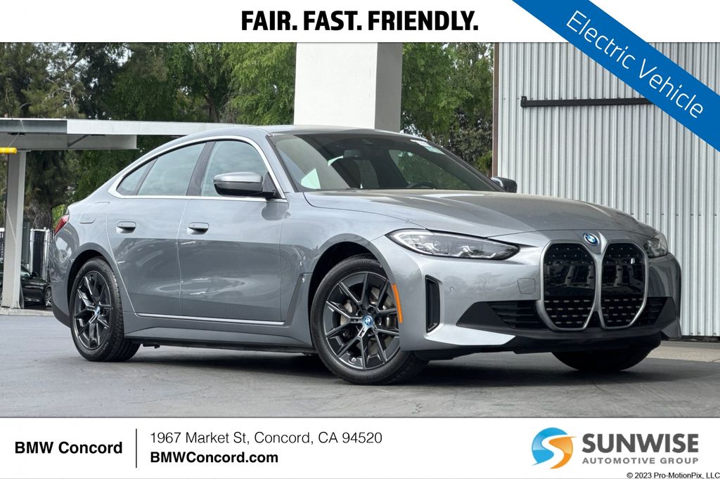 Skyscraper Gray Metallic 2023 BMW i4 eDrive35 Gran Coupe FWD Sedan Rear-Wheel Drive Automatic