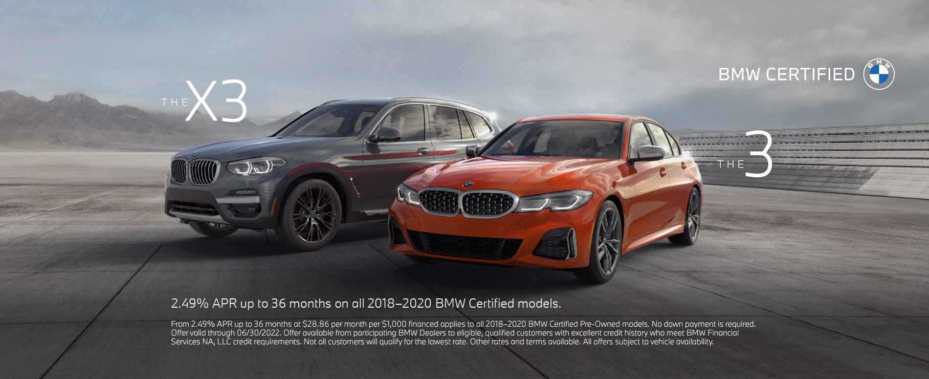 BMW Certified Offers Banner