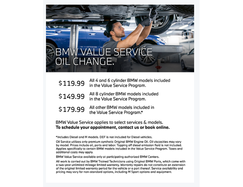 BMW Service Specials & Service Coupons | (413) 233-5027