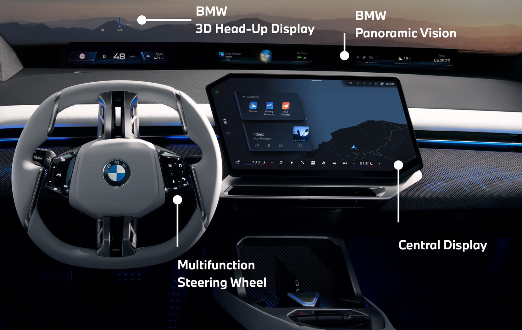  The BMW panoramic dashboard