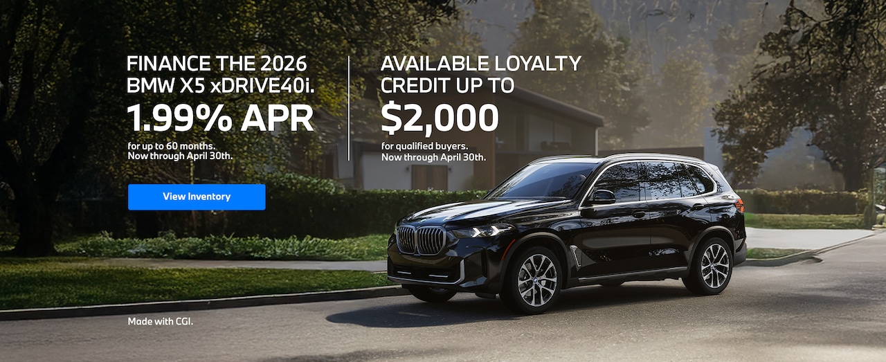 Finance The 2026 BMW X5 xDrive40i. 1.99 percent APR