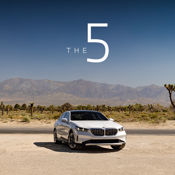 The-iX.jpg Parked BMW 5 Series in desert landscape