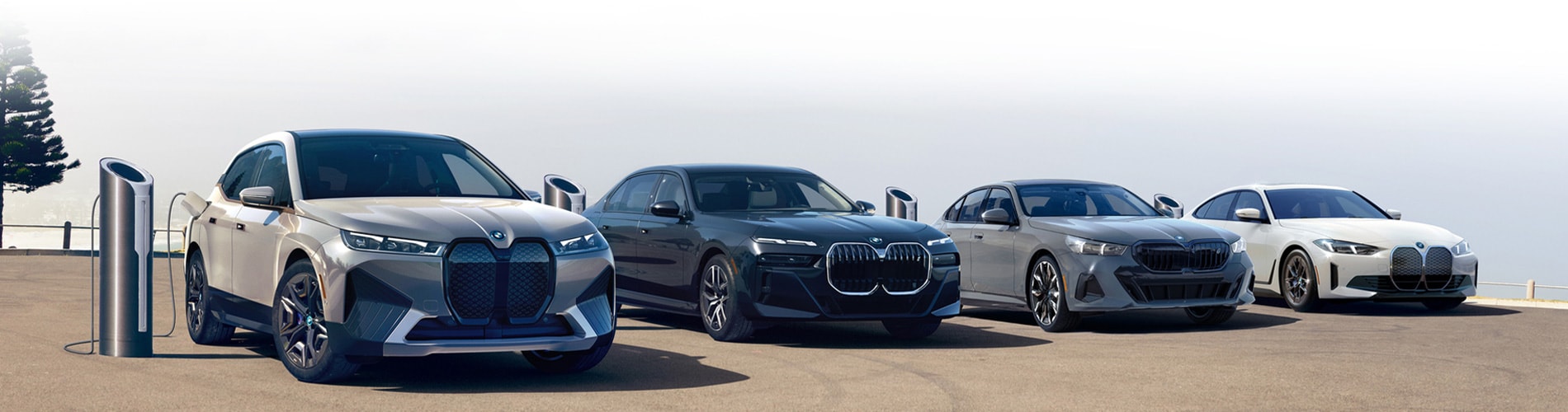 Charging a BMW Electric Vehicle.
