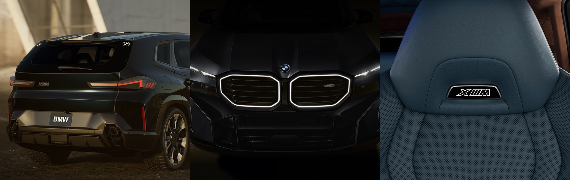 BMW-XM-A-Finishing-Note.jpg BMW XM Rear, front illuminated kidney grille & XM Merino Leather upholstered seat.