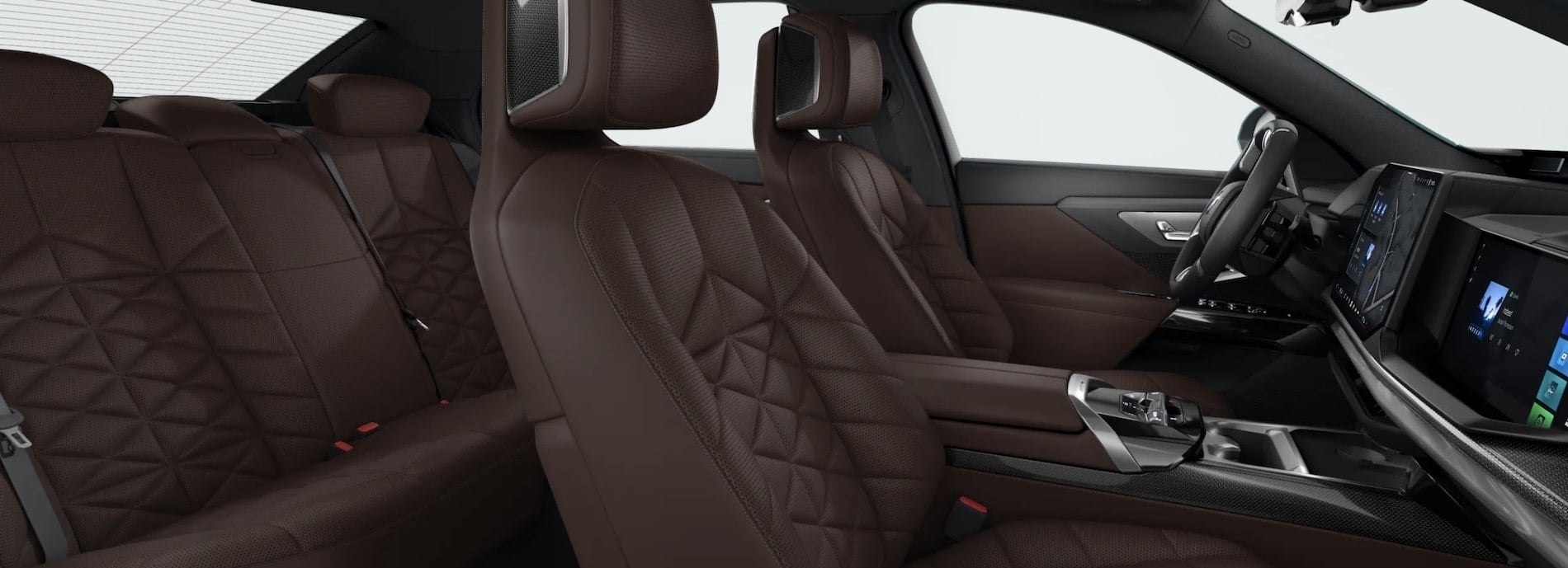 2027 BMW 7 Series Sedan interior, brown quilted leather seats