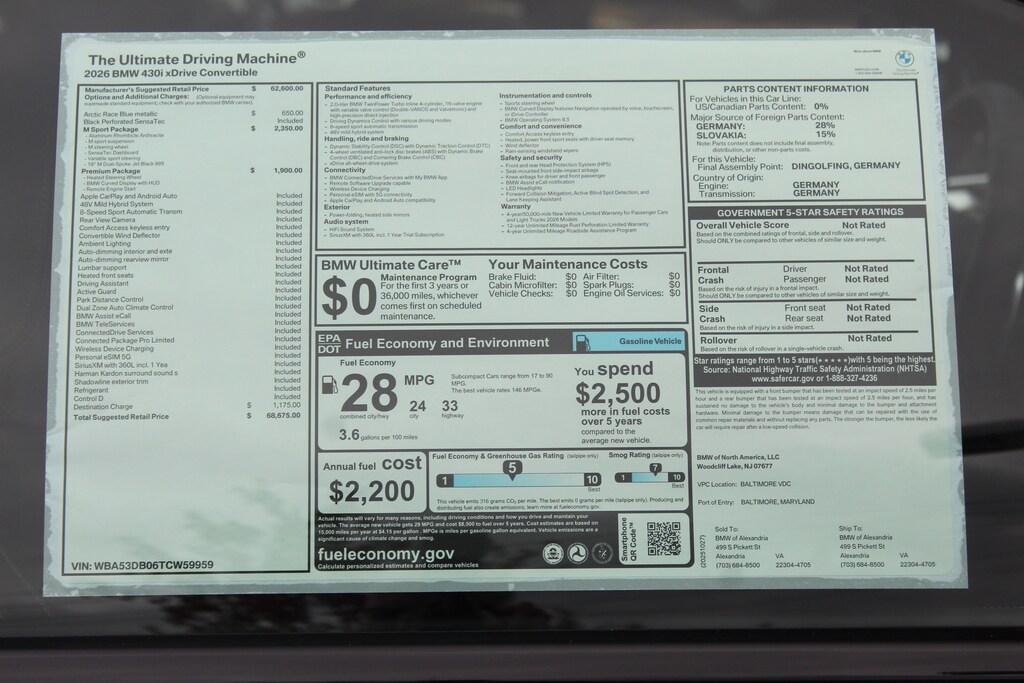 New 2026 BMW 4 Series 430i xDrive Convertible