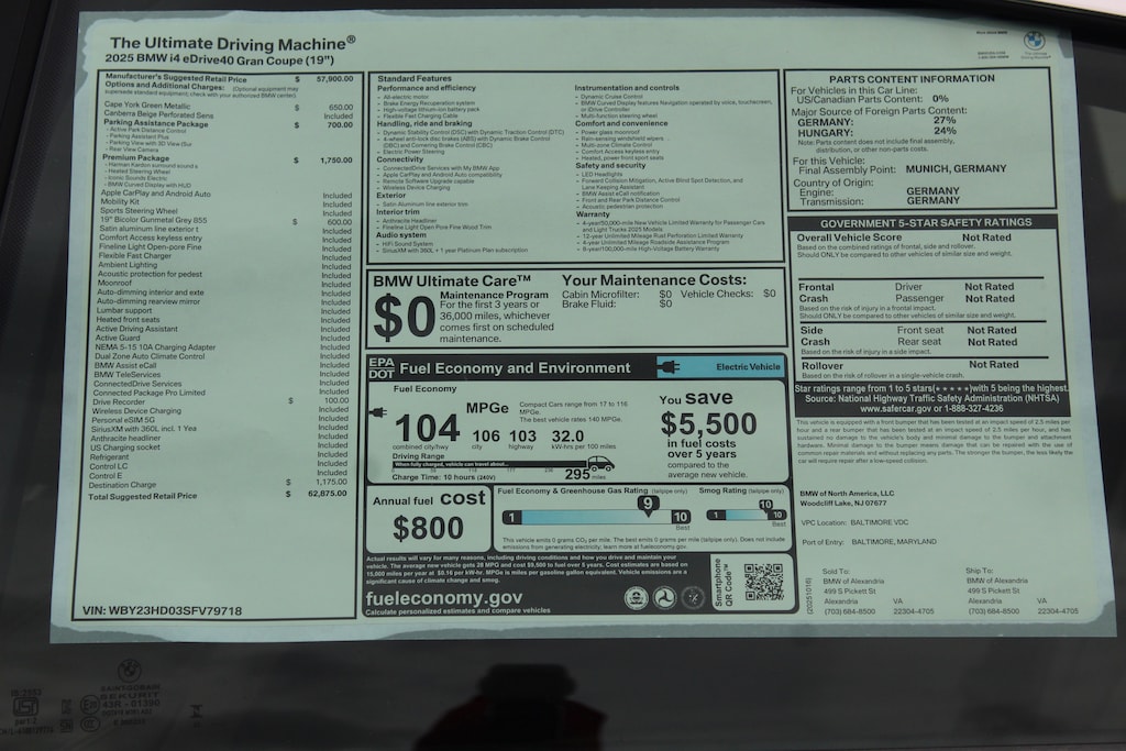 New 2025 BMW i4 eDrive40 Gran Coupe
